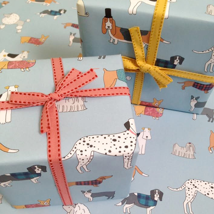 Dog Pattern Gift Wrap by Mary Kilvert