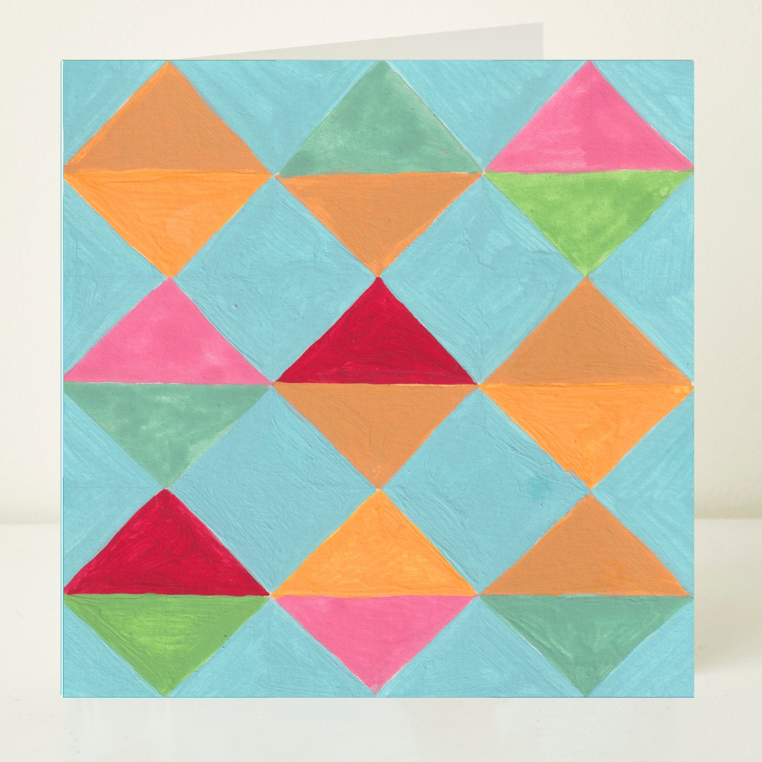 Squares Greeting Card by Mary Kilvert