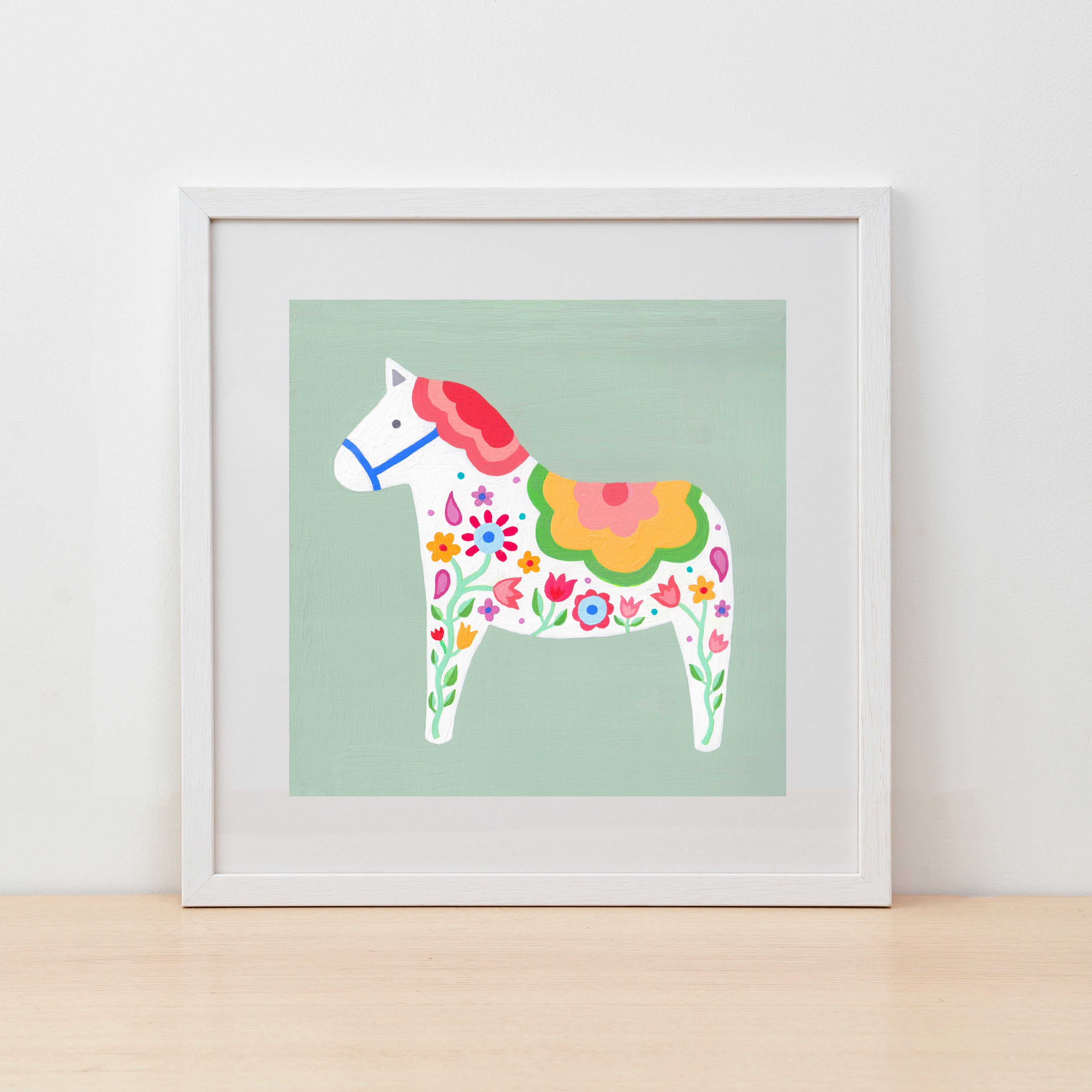 Dala Horse Fine Art Print by Mary Kilvert