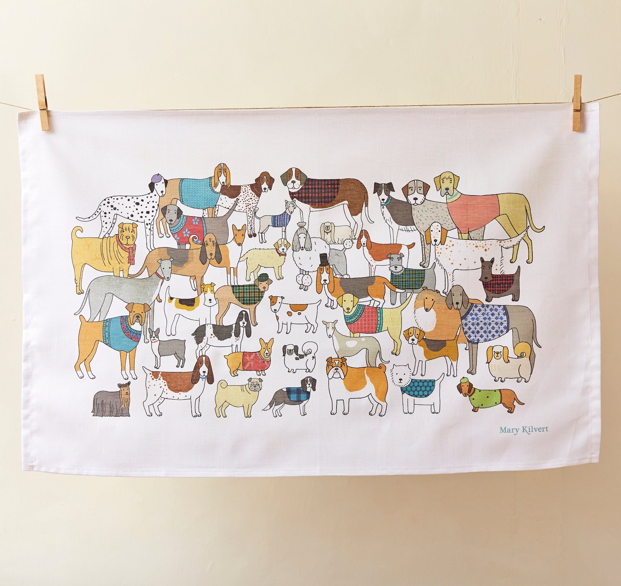 Pack of Proud Pooches Tea Towel