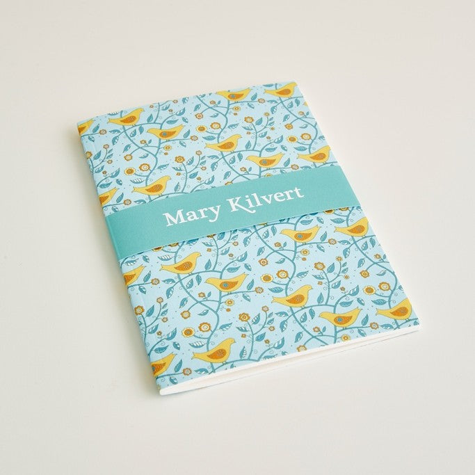 Small Folk Birds Pattern Notebook by Mary Kilvert