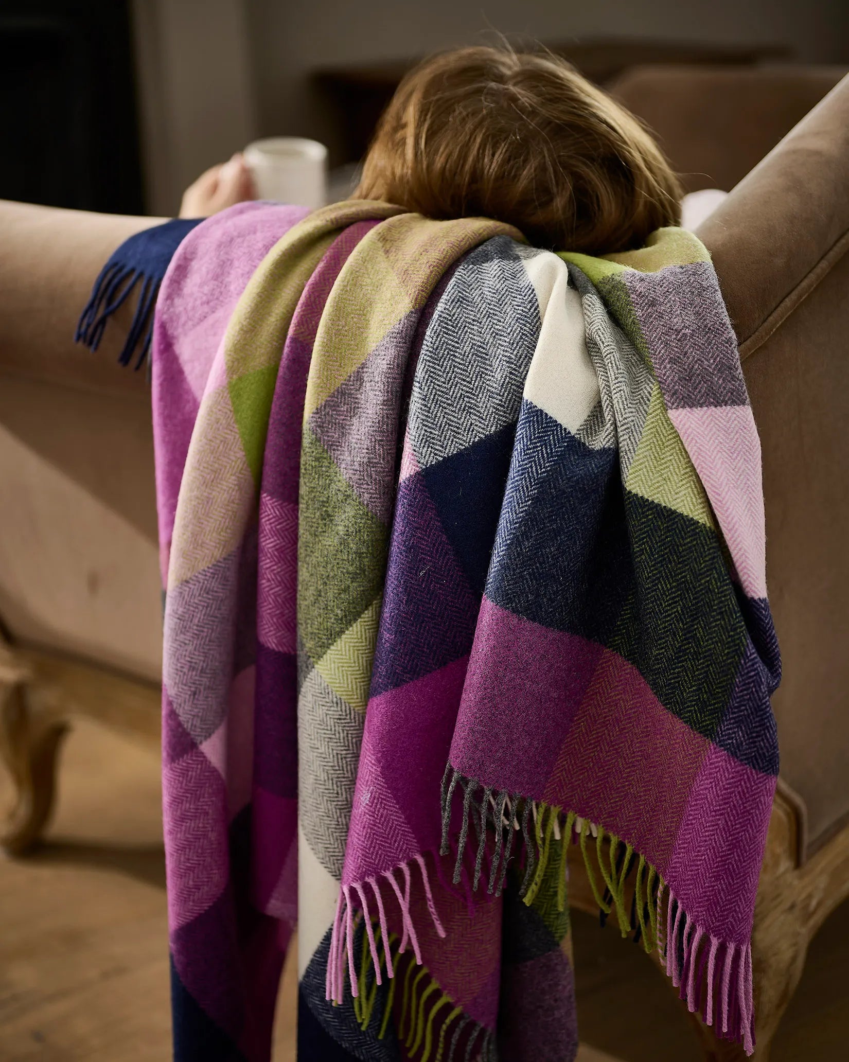 Large Pioneer Lambswool Throw